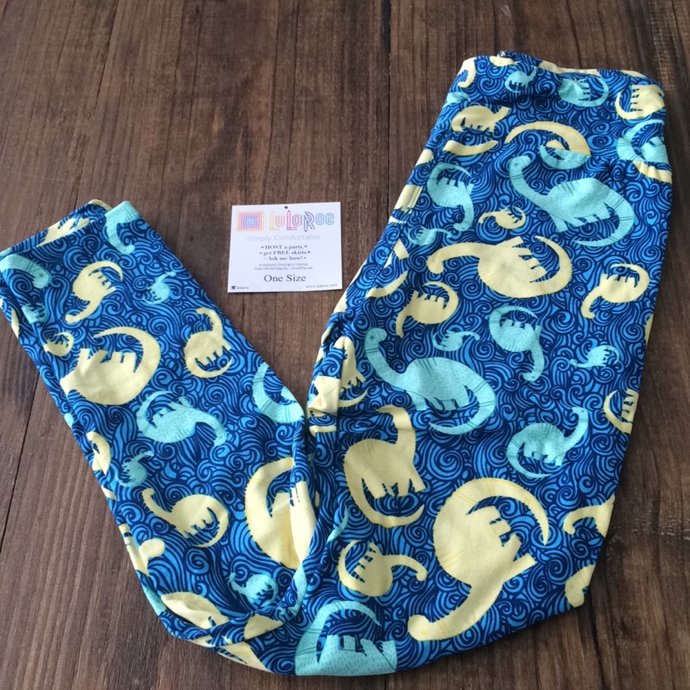 NWT OS LulaRoe Dinosaur Leggings
